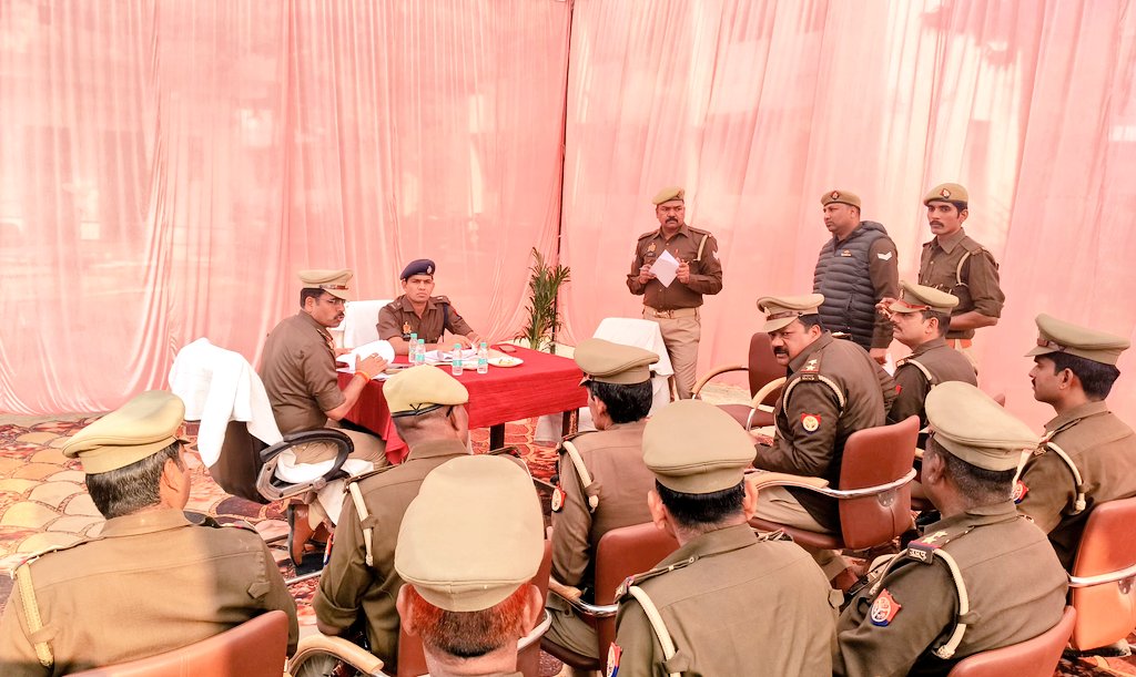अपर पुलिस अधीक्षक गोण्डा द्वारा थाना को0 नगर का किया गया वार्षिक निरीक्षण