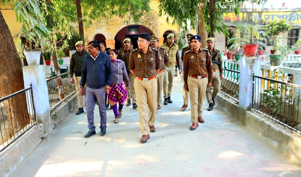 पुलिस अधीक्षक ने किया लोक सेवा आयोग सेवा परीक्षा 2024 के दृष्टिगत निर्धारित परीक्षा केन्द्रों का निरीक्षण